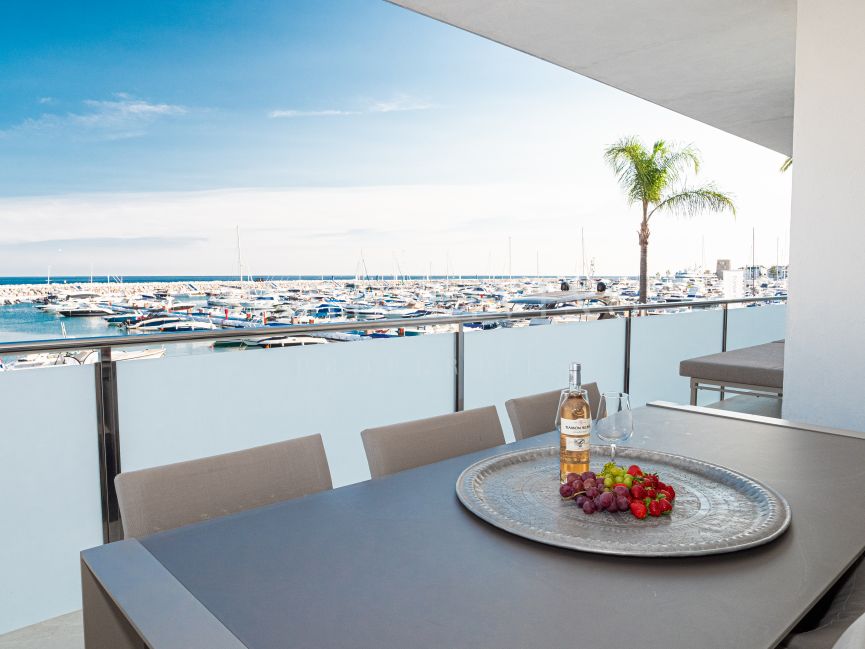 Newly refurbished two bedroom apartment front line of Puerto Banus
