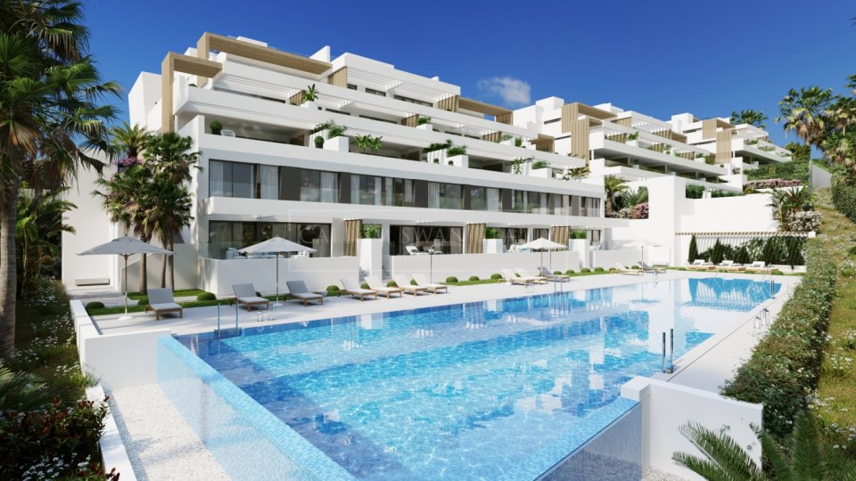 Estepona, Appartement de trois chambres dans une nouvelle résidence à Estepona