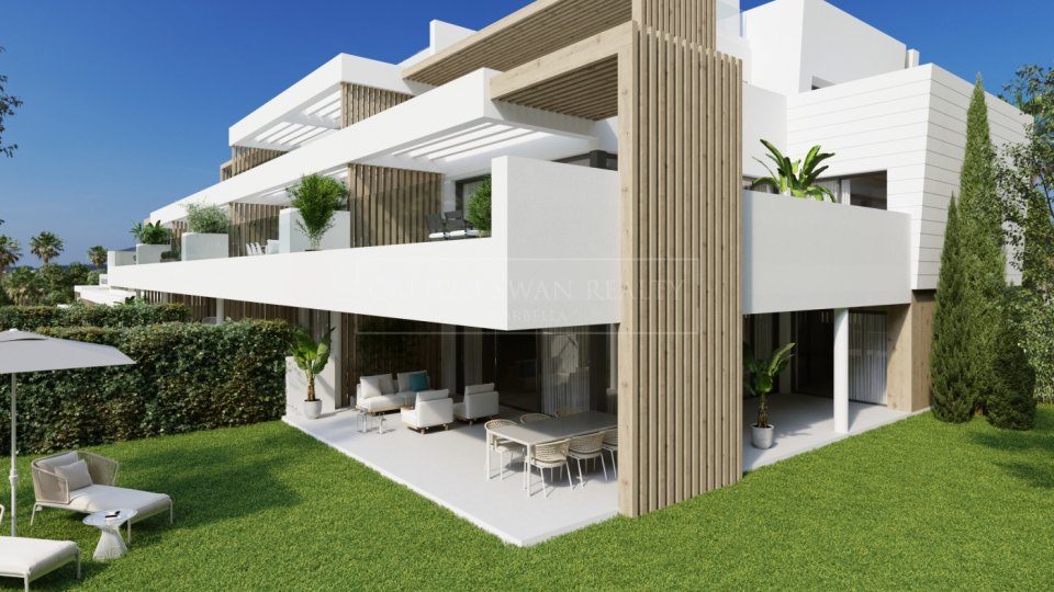 Estepona, Appartement de trois chambres dans une nouvelle résidence à Estepona