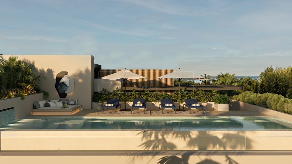 Marbella Est, Magnifique complexe neuf de luxe en bord de plage en première ligne