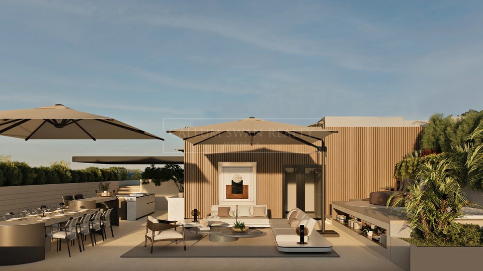 Marbella Est, Magnifique complexe neuf de luxe en bord de plage en première ligne
