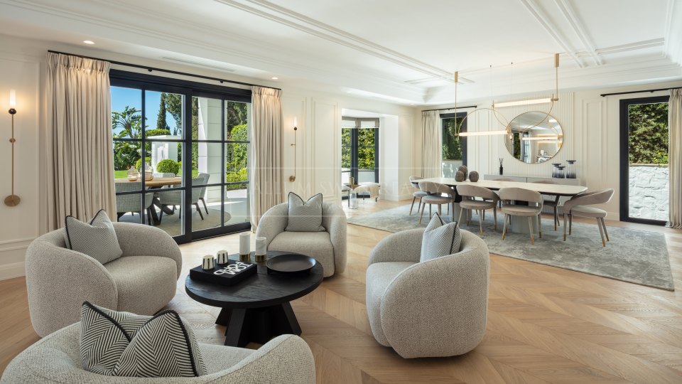 Marbella Golden Mile, Luxury villa in Sierra Blanca with indoor pool and sea views