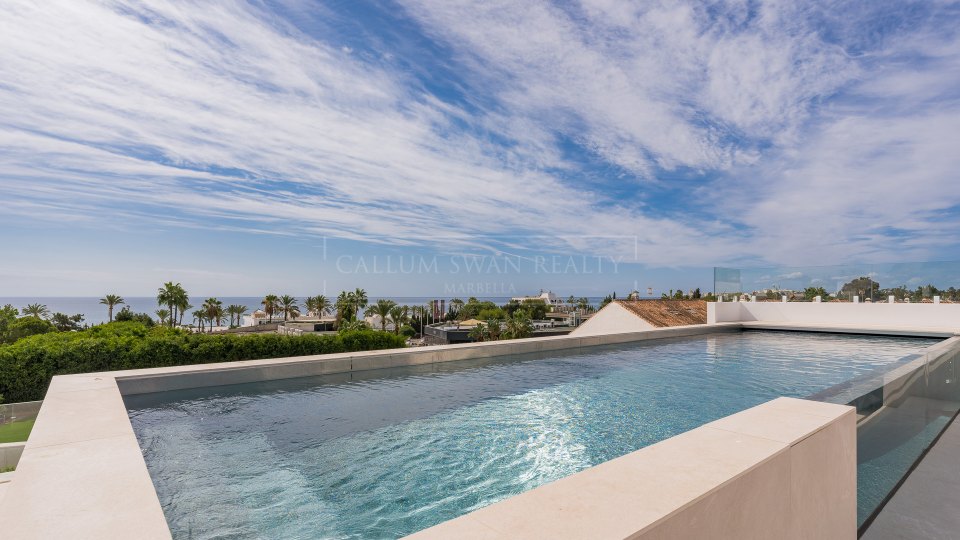 Marbella Golden Mile, Villa de luxe sur le Golden Mile de Marbella, à distance de marche de la plage