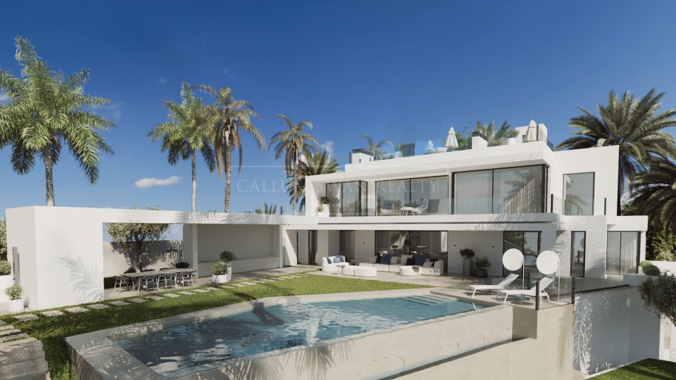 Marbella Golden Mile, Cascada de Camojan - villa de lujo en una urbanización cerrada