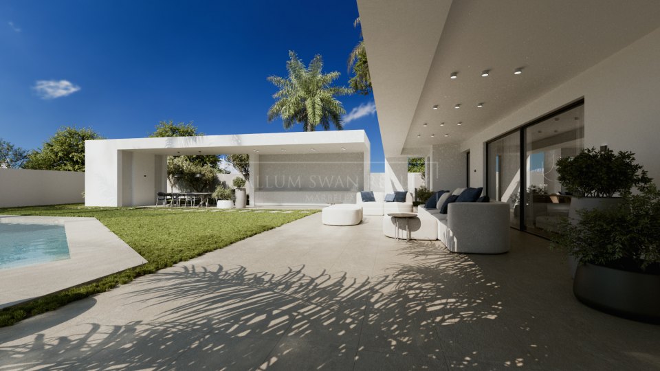 Marbella Golden Mile, Cascada de Camojan - villa de lujo en una urbanización cerrada
