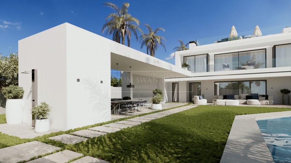 Marbella Golden Mile, Cascada de Camojan - villa de lujo en una urbanización cerrada