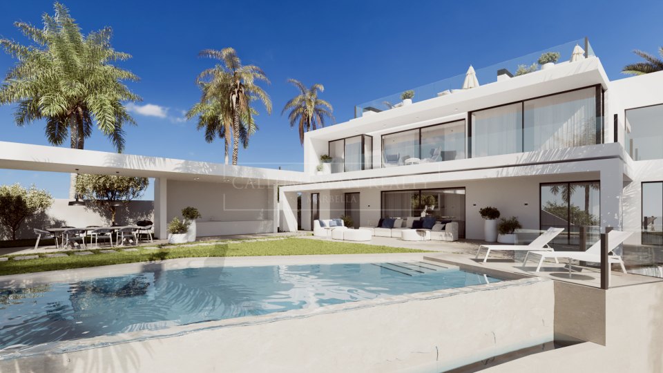 Marbella Golden Mile, Cascada de Camojan - villa de lujo en una urbanización cerrada