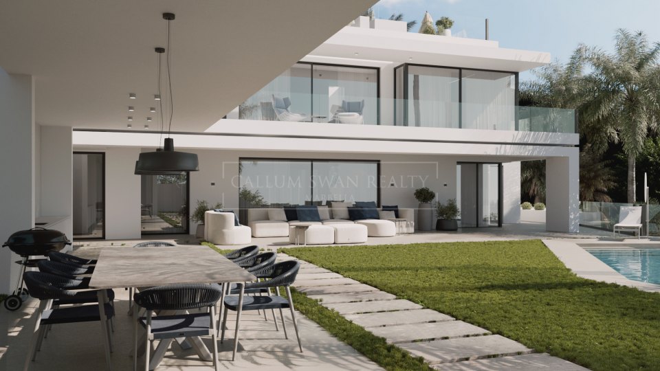 Marbella Golden Mile, Cascada de Camojan - villa de lujo en una urbanización cerrada