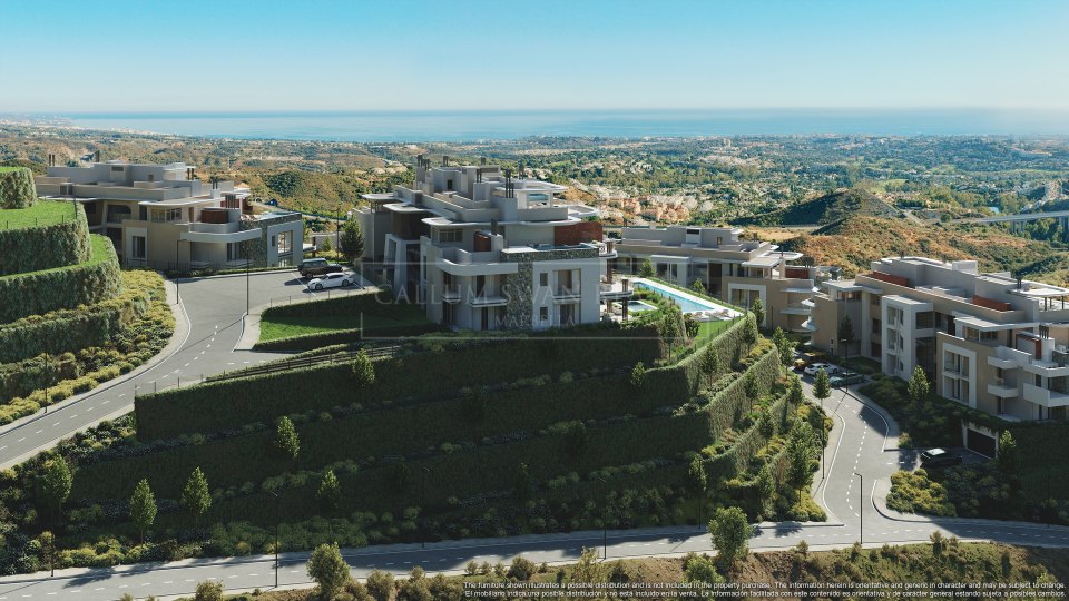 Benahavis, Appartement dans un complexe luxueux avec vue panoramique sur la mer