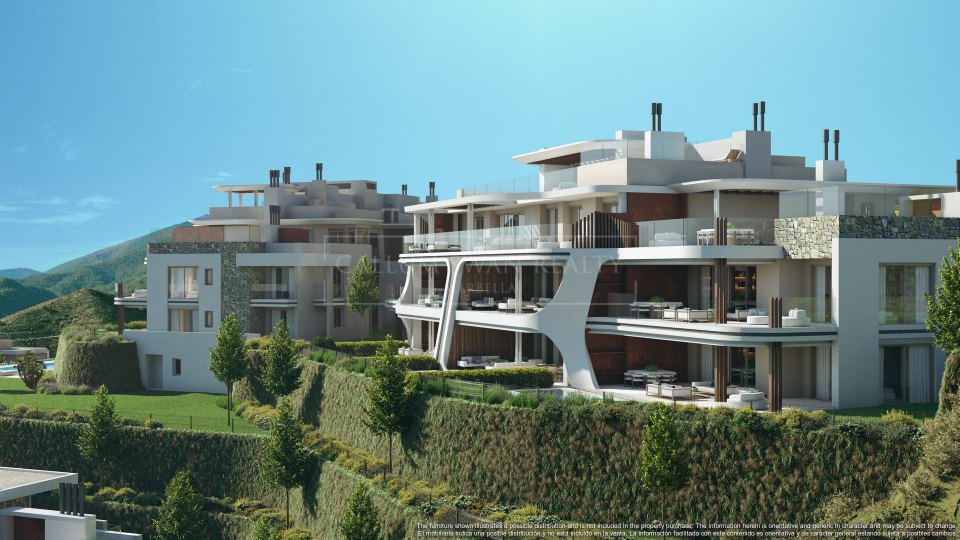 Benahavis, Appartement dans un complexe luxueux avec vue panoramique sur la mer
