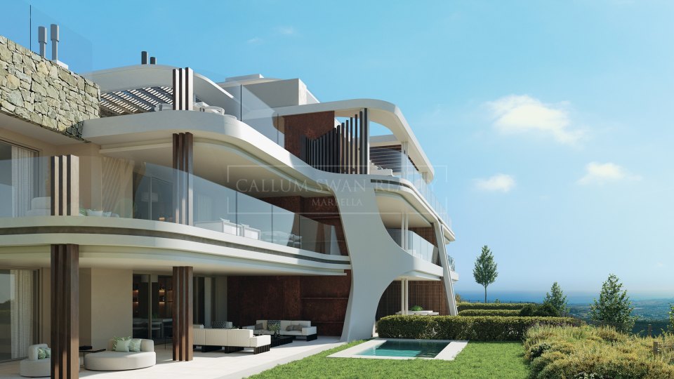 Benahavis, Appartement dans un complexe luxueux avec vue panoramique sur la mer
