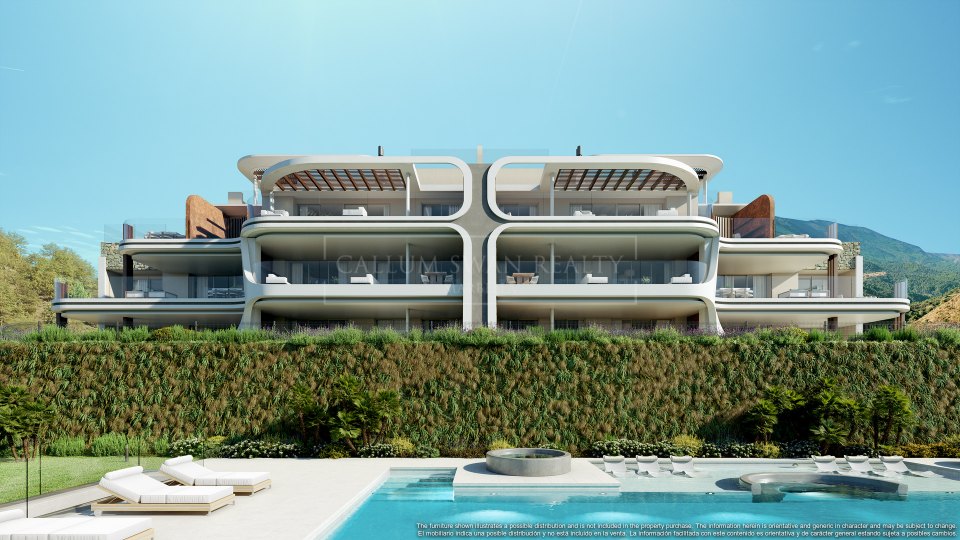Benahavis, Appartement dans un complexe luxueux avec vue panoramique sur la mer
