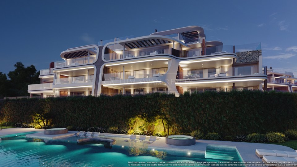 Benahavis, Appartement dans un complexe luxueux avec vue panoramique sur la mer