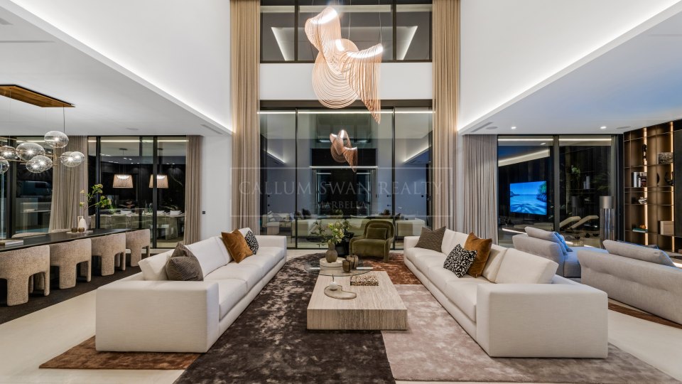 Marbella Golden Mile, Villa contemporánea con vistas al mar en Cascada de Camoján, Marbella