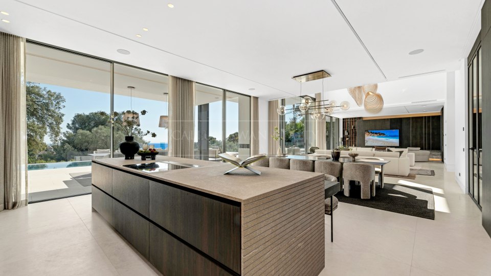 Marbella Golden Mile, Villa contemporánea con vistas al mar en Cascada de Camoján, Marbella
