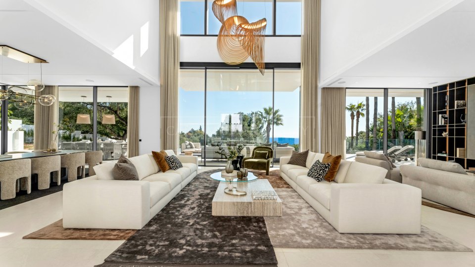 Marbella Golden Mile, Villa contemporánea con vistas al mar en Cascada de Camoján, Marbella