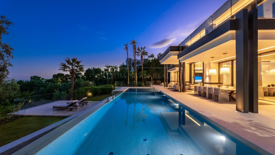 Marbella Golden Mile, Villa contemporánea con vistas al mar en Cascada de Camoján, Marbella