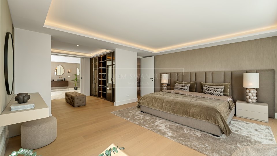 Marbella Golden Mile, Villa andalouse rénovée à Rocío de Nagüeles, sur la Golden Mile de Marbella
