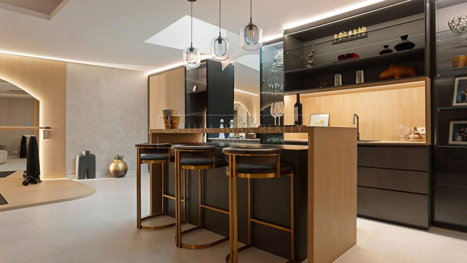 Nueva Andalucia, Villa contemporánea con vistas panorámicas en venta en el Valle del Golf de Marbella