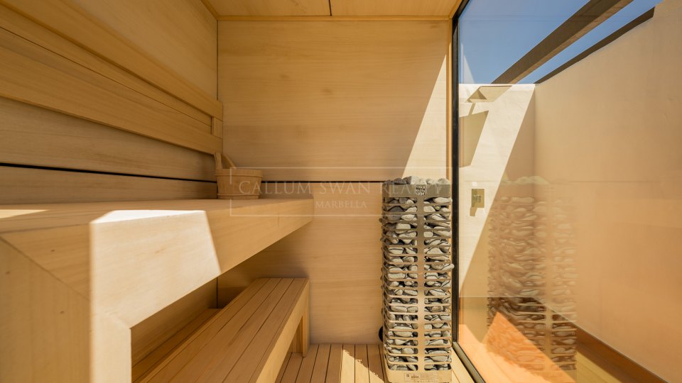 Estepona, Penthouse de luxe en bord de mer avec vue sur la mer à Bahía del Velerín, Estepona