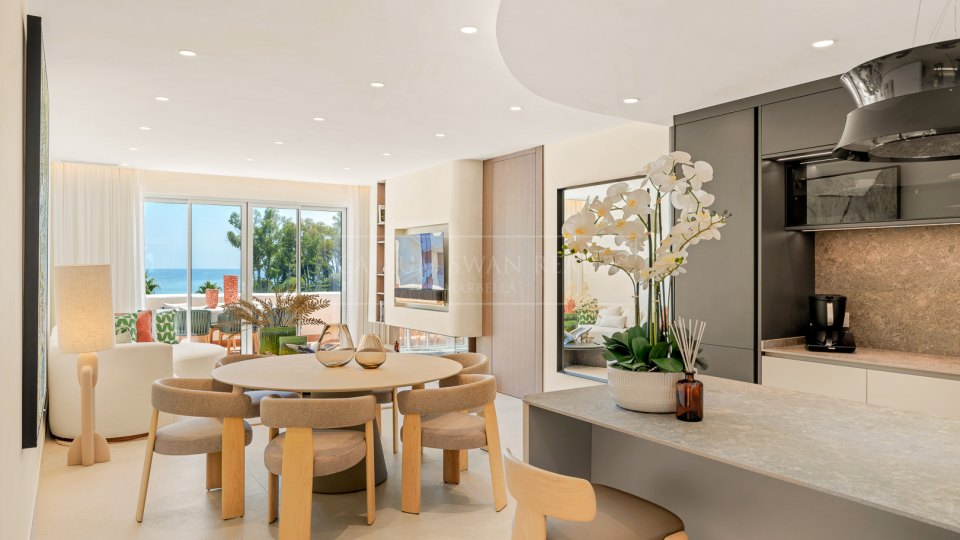 Estepona, Penthouse de luxe en bord de mer avec vue sur la mer à Bahía del Velerín, Estepona