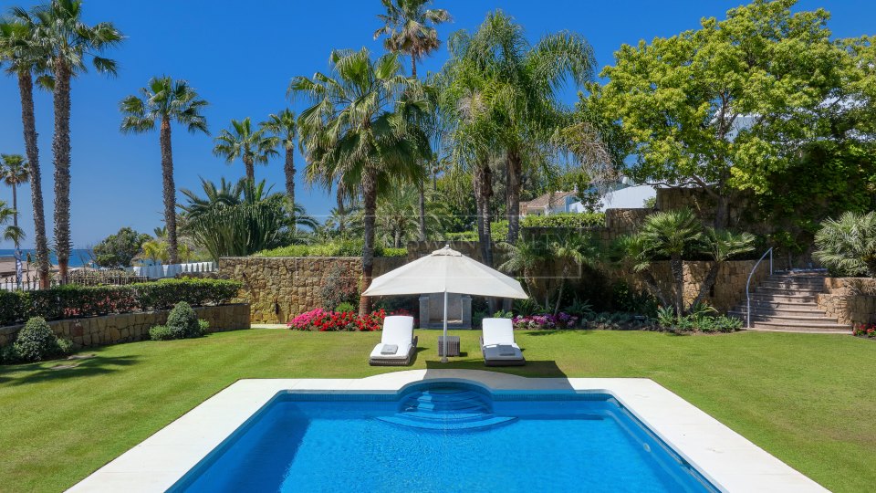 Marbella Golden Mile, Prime Beachfront Villa on Marbella’s Golden Mile