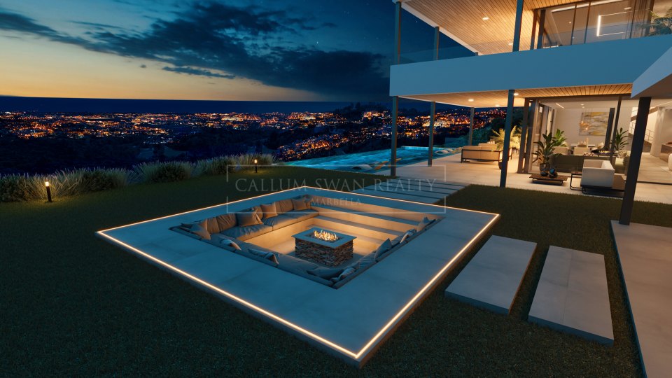 Benahavis, Contemporary Villa with Sea and Mountain Views in El Madroñal, Benahavís