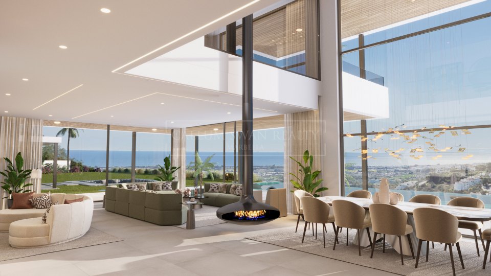 Benahavis, Nueva villa de lujo en el Madroñal con vistas panorámicas