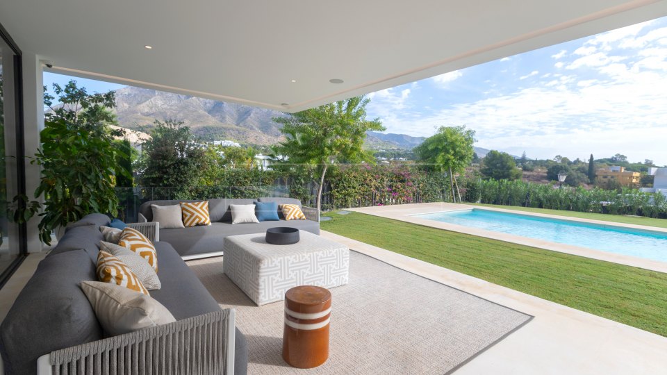 Marbella Golden Mile, Maison de luxe contemporaine à vendre à Lomas del Virrey, Golden Mile