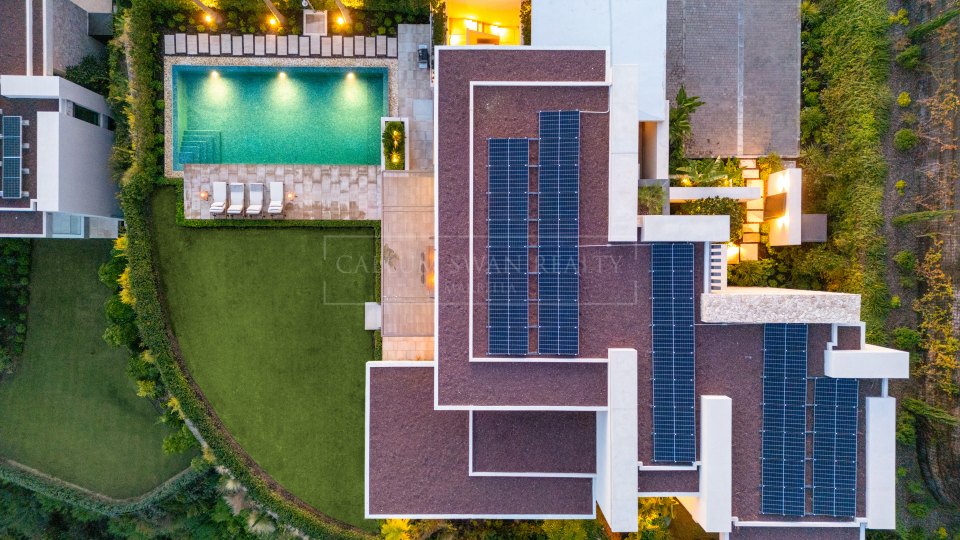 Benahavis, Villa con impresionantes vistas al mar en urbanización cerrada en La Quinta