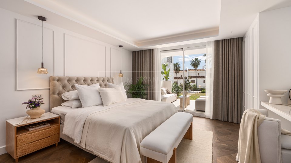 Marbella Golden Mile, Appartement en bord de mer récemment rénové à Coral Beach, Golden Mile