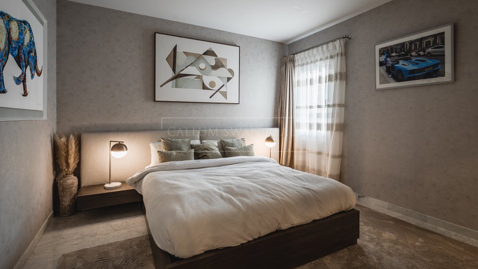 Marbella Golden Mile, Marina Puente Romano, appartement contemporain à vendre