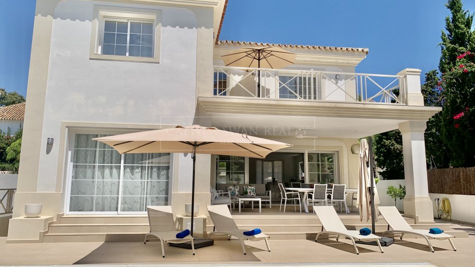 Marbella Golden Mile, Bonita villa familiar a tan solo un breve paseo de la playa en la Milla de Oro