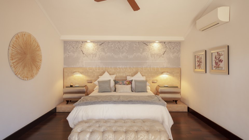 Marbella Golden Mile, Luxurious Balinese-Style Villa on Marbella's Golden Mile, a short walk from the beach