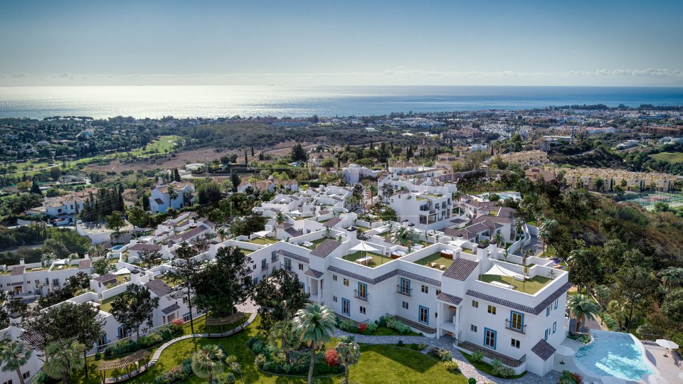 Benahavis, Apartamento en venta en complejo nuevo de estilo andaluz