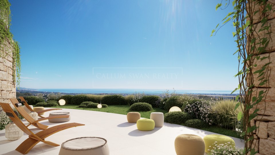 Benahavis, Appartement magnifique dans un nouveau complexe avec une vue imprenable sur la mer