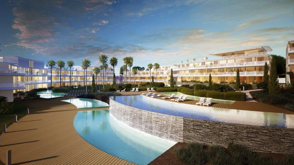 Estepona, Penthouse en bord de mer à Estepona avec une vue imprenable sur la mer