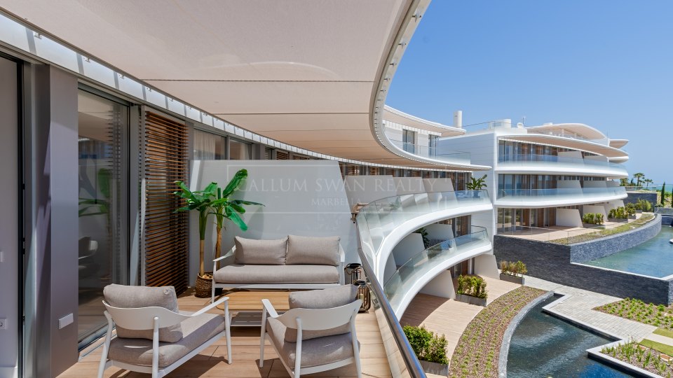 Estepona, Penthouse en bord de mer à Estepona avec une vue imprenable sur la mer