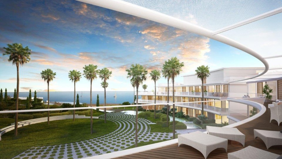 Estepona, Penthouse en bord de mer à Estepona avec une vue imprenable sur la mer