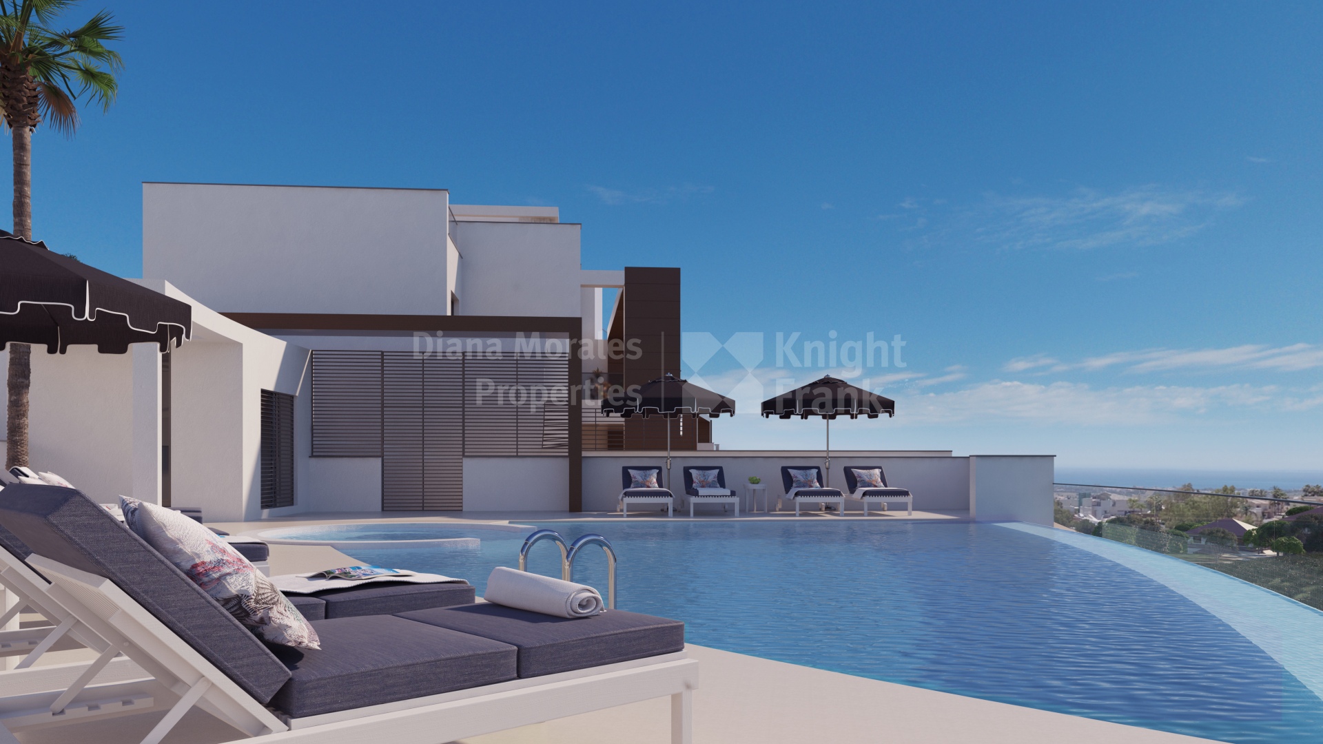 Las Colinas de Marbella, Three bedroom penthouse with sea and golf views