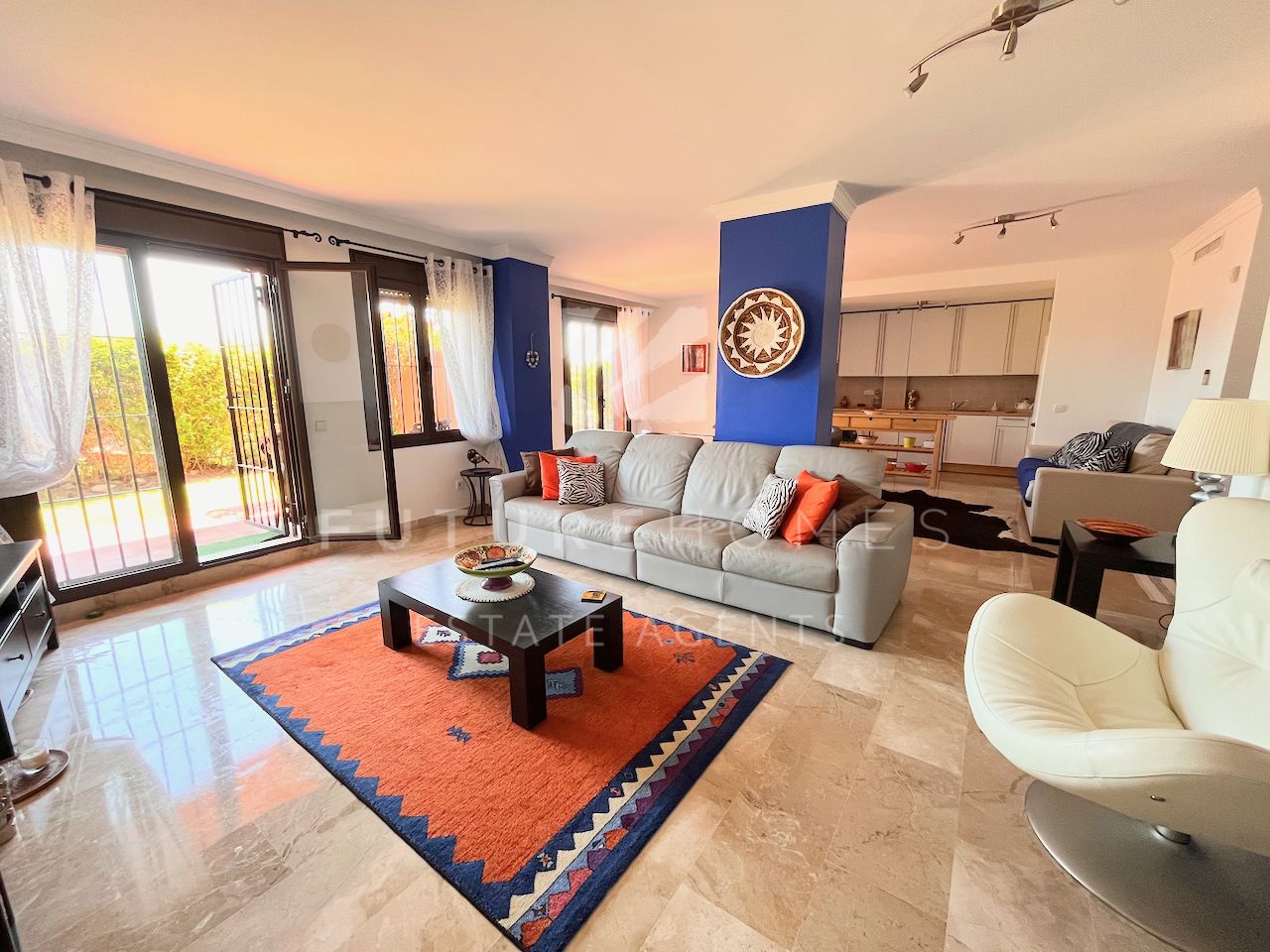 Very spacious ground floor apartment for sale in Costa Galera, Estepona