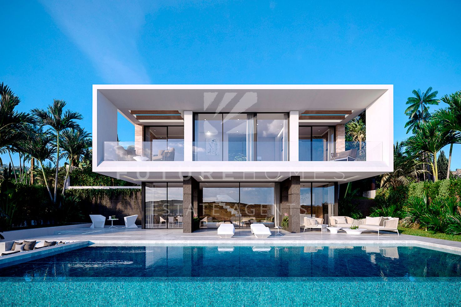 Modern villa with spectacular golf and sea views for sale in Valle Romano!