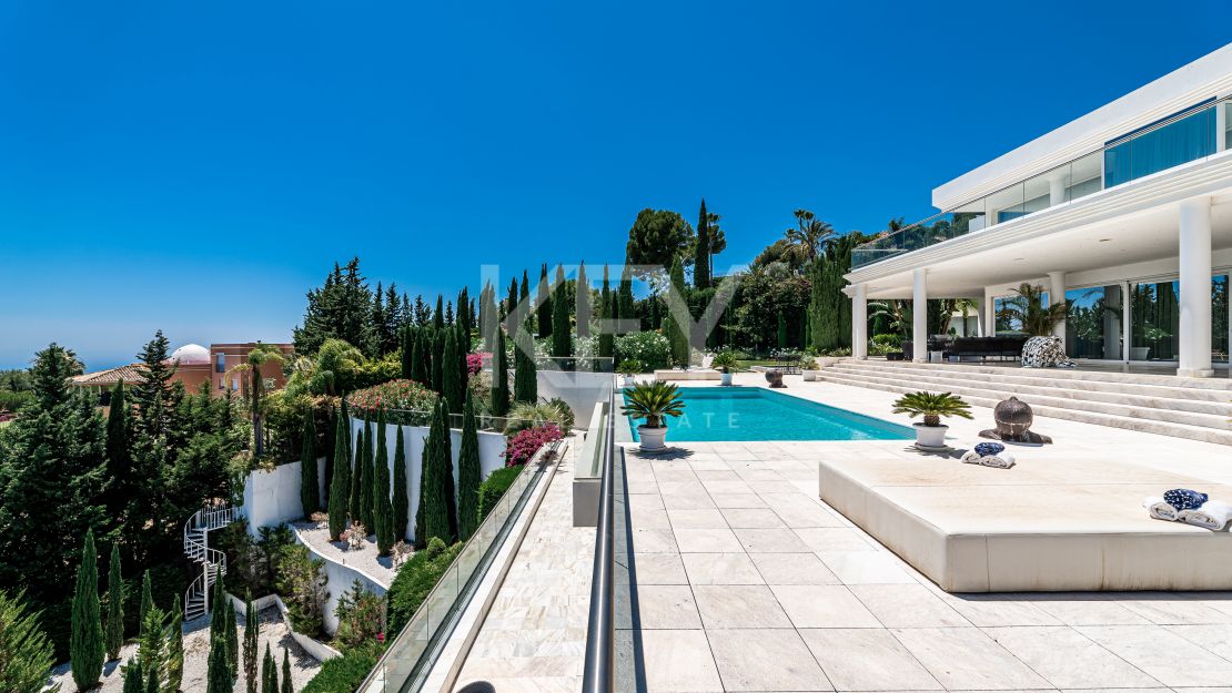 Villa Belair: a majestic Villa with panoramic sea views in Golden Mile, Marbella