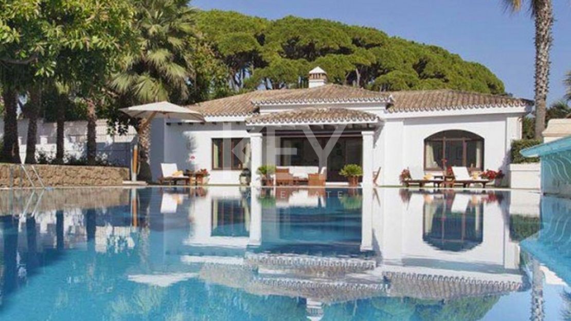 Villa Opulence: beachfront grandeur short-term rental on Marbella's Golden Mile