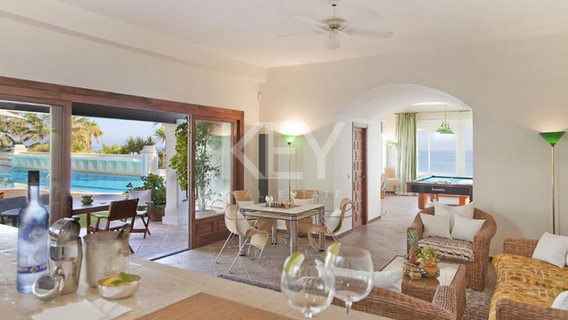 Villa Opulence: beachfront grandeur short-term rental on Marbella's Golden Mile