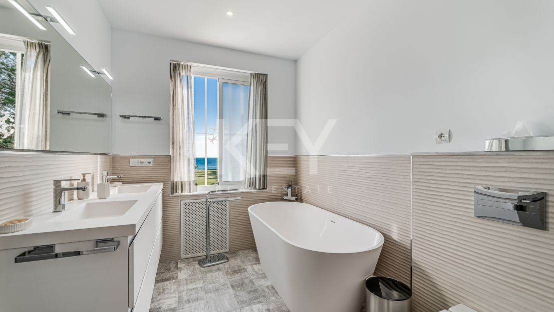 Villa The Charm: front line beach luxury for short-term rent in Guadalmina Baja, San Pedro