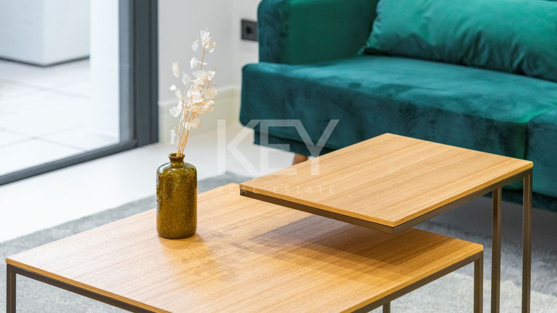 Contemporary beachside Villa with rooftop terrace, heated pool, and panoramic sea views close to Puerto Banús in Rio Verde, Marbella Golden Mile