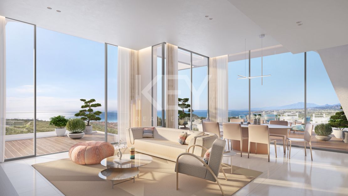Experience refined coastal living with panoramic views and luxury amenities in Casares, Costa del Sol
