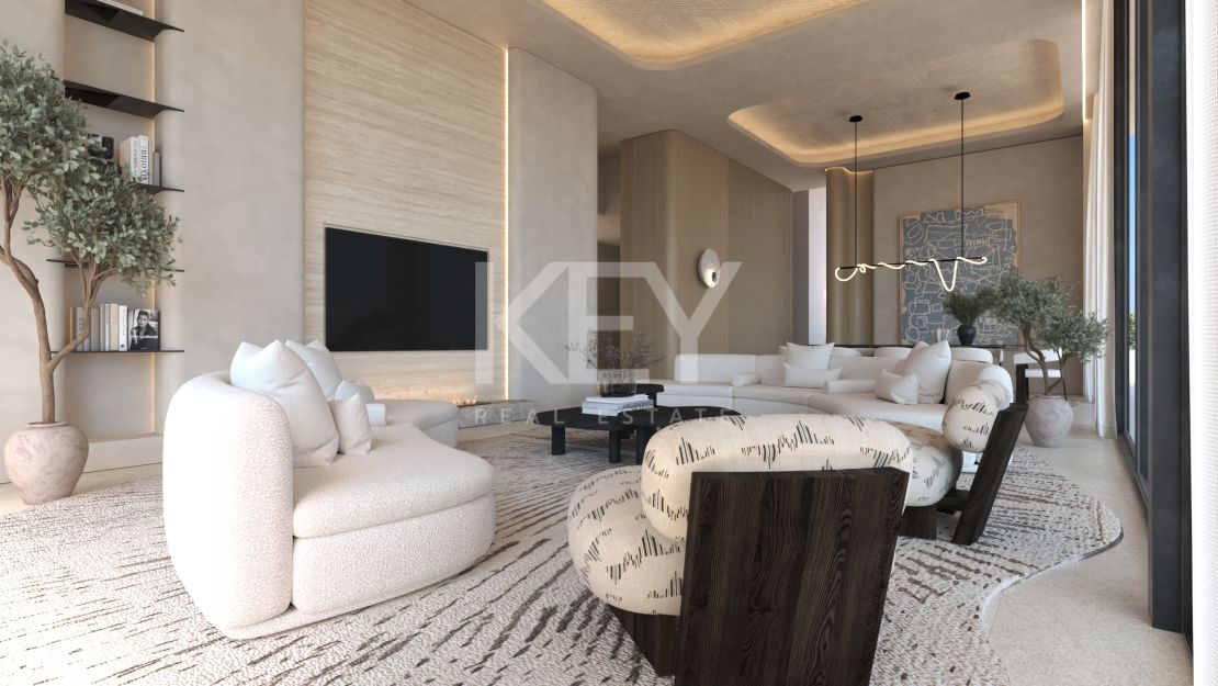 A masterpiece of modern design villa with infinity pool and panoramic sea views in Marbella Golden Mile
