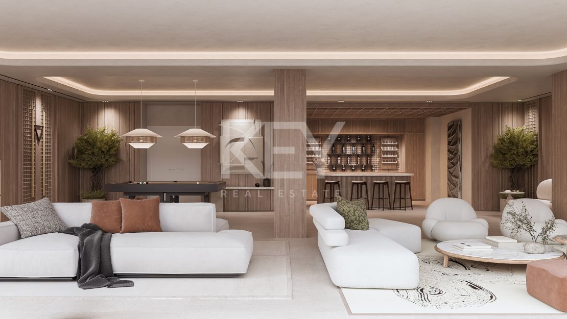 A masterpiece of modern design villa with infinity pool and panoramic sea views in Marbella Golden Mile